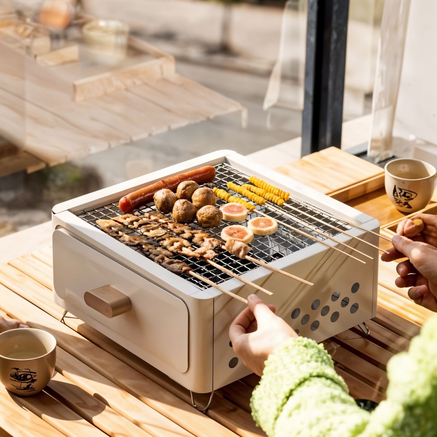 Portable Metal BBQ Grill