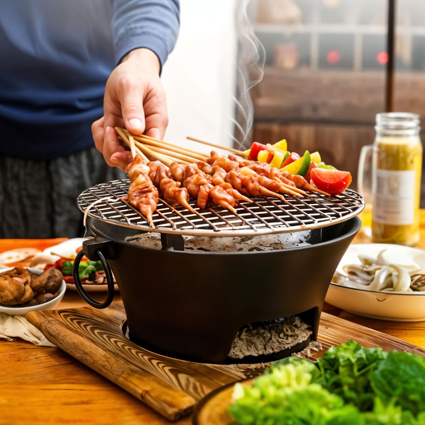 Cast Iron BBQ Grill