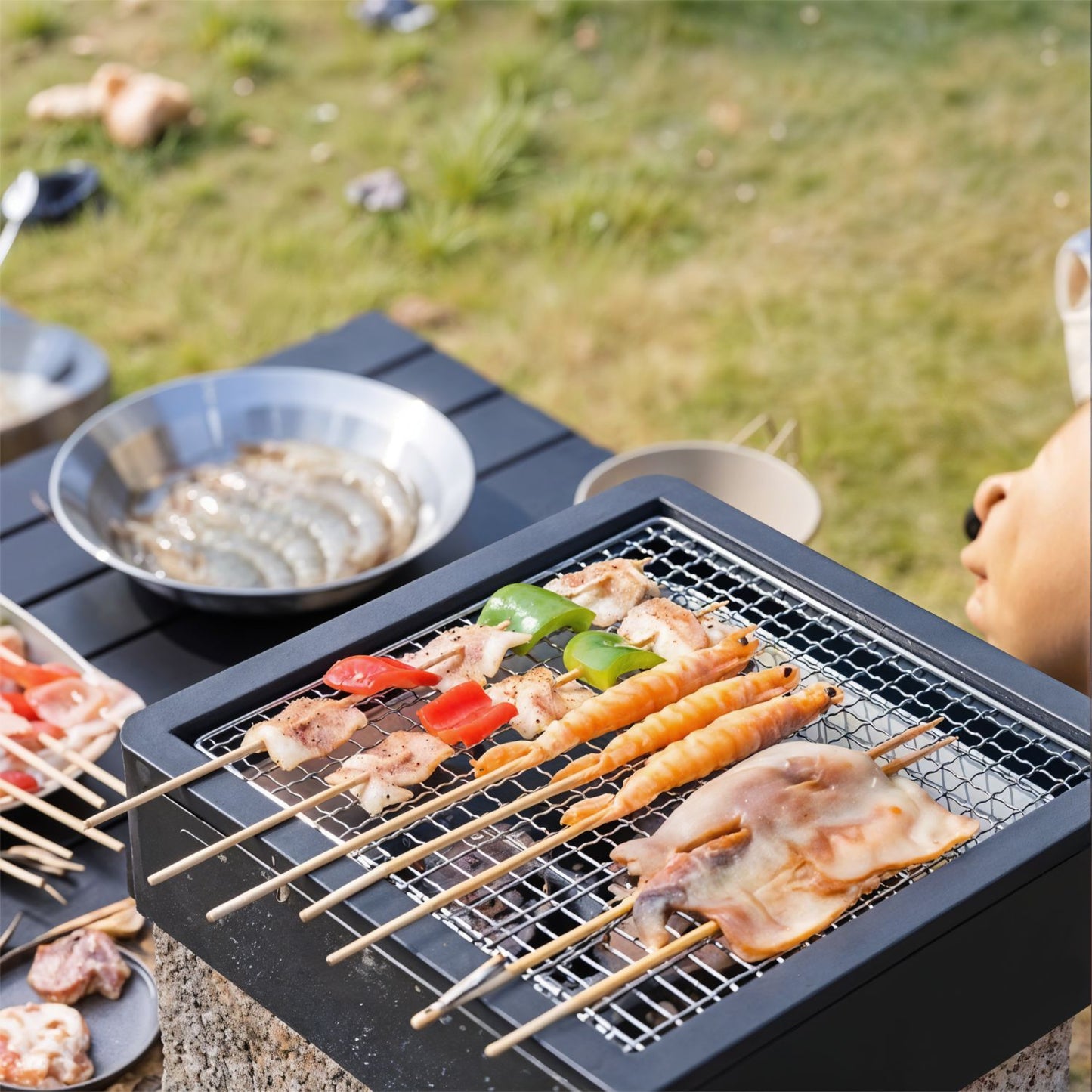 Portable Metal BBQ Grill