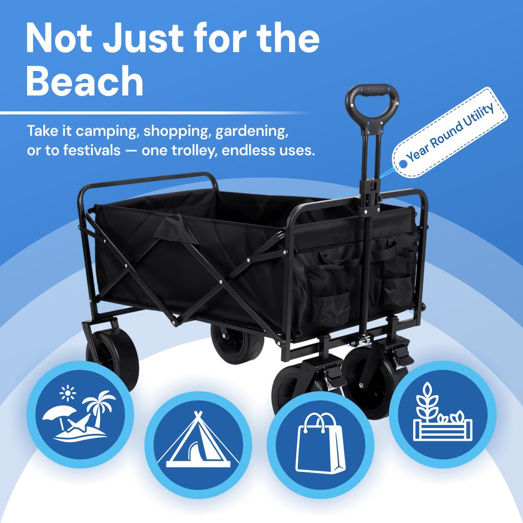 Folding Beach Wagon Trolley