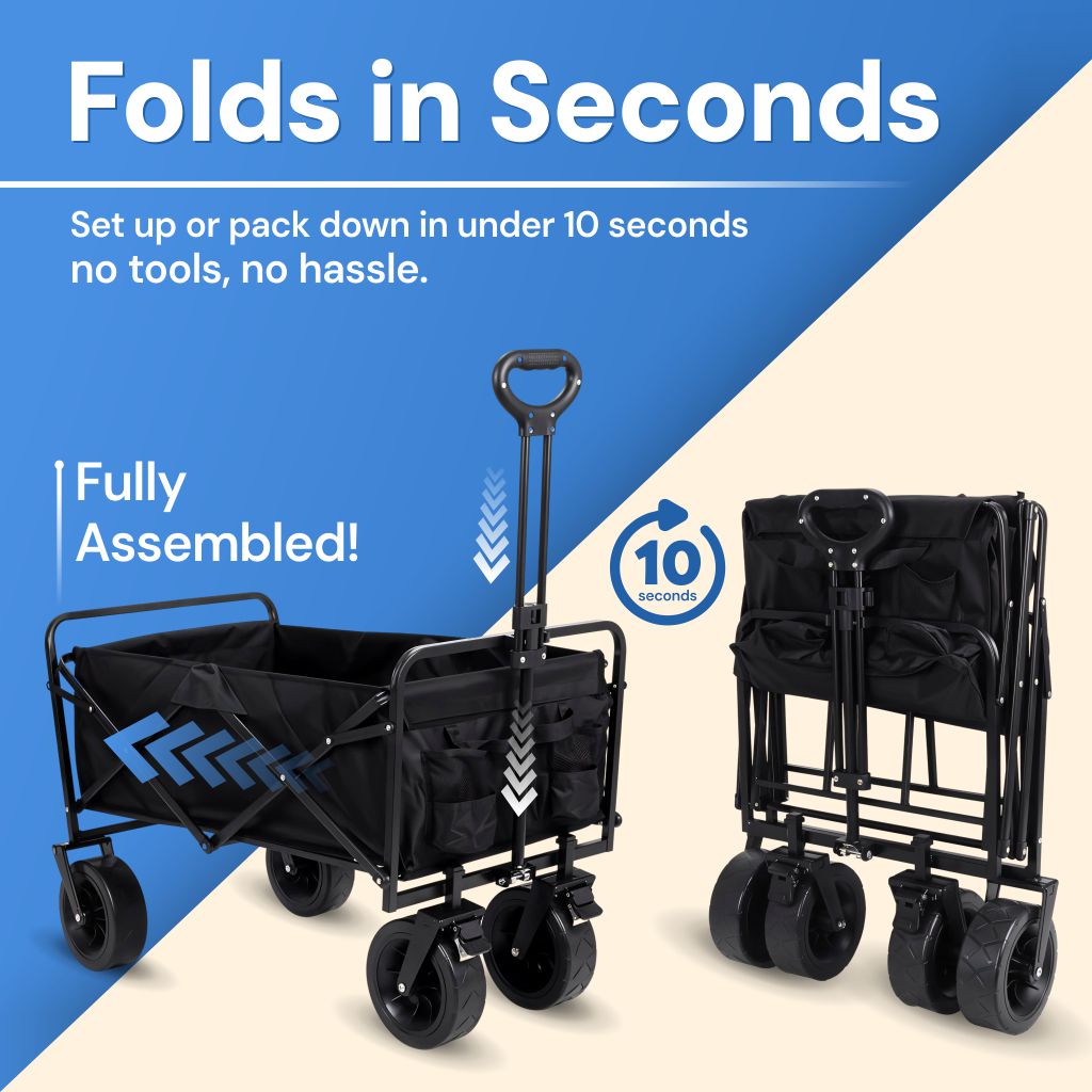Folding Beach Wagon Trolley