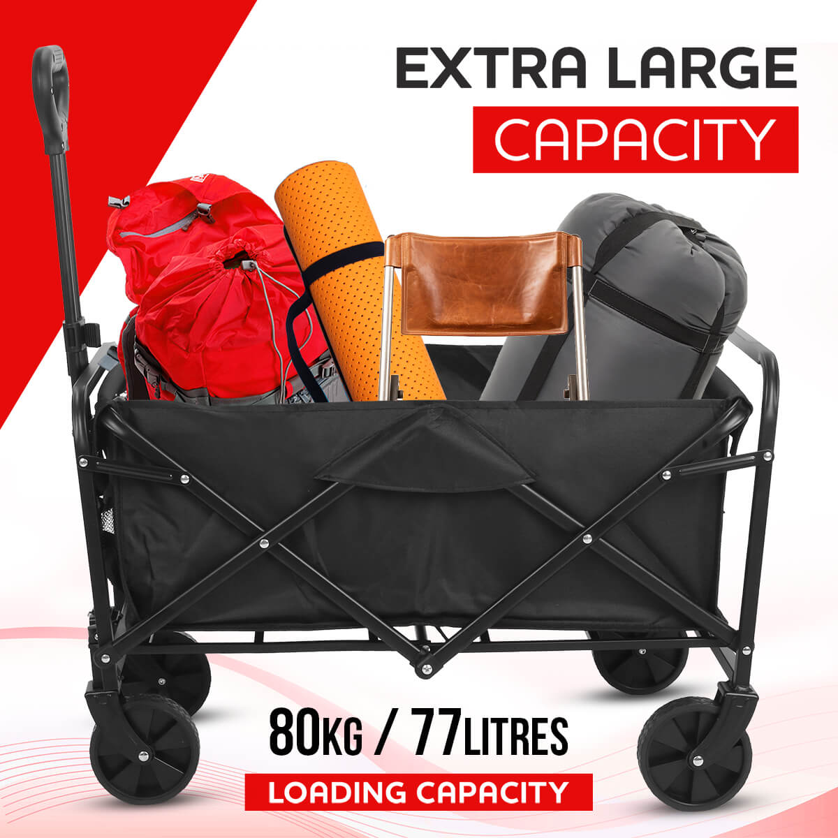 Folding Beach Wagon Trolley