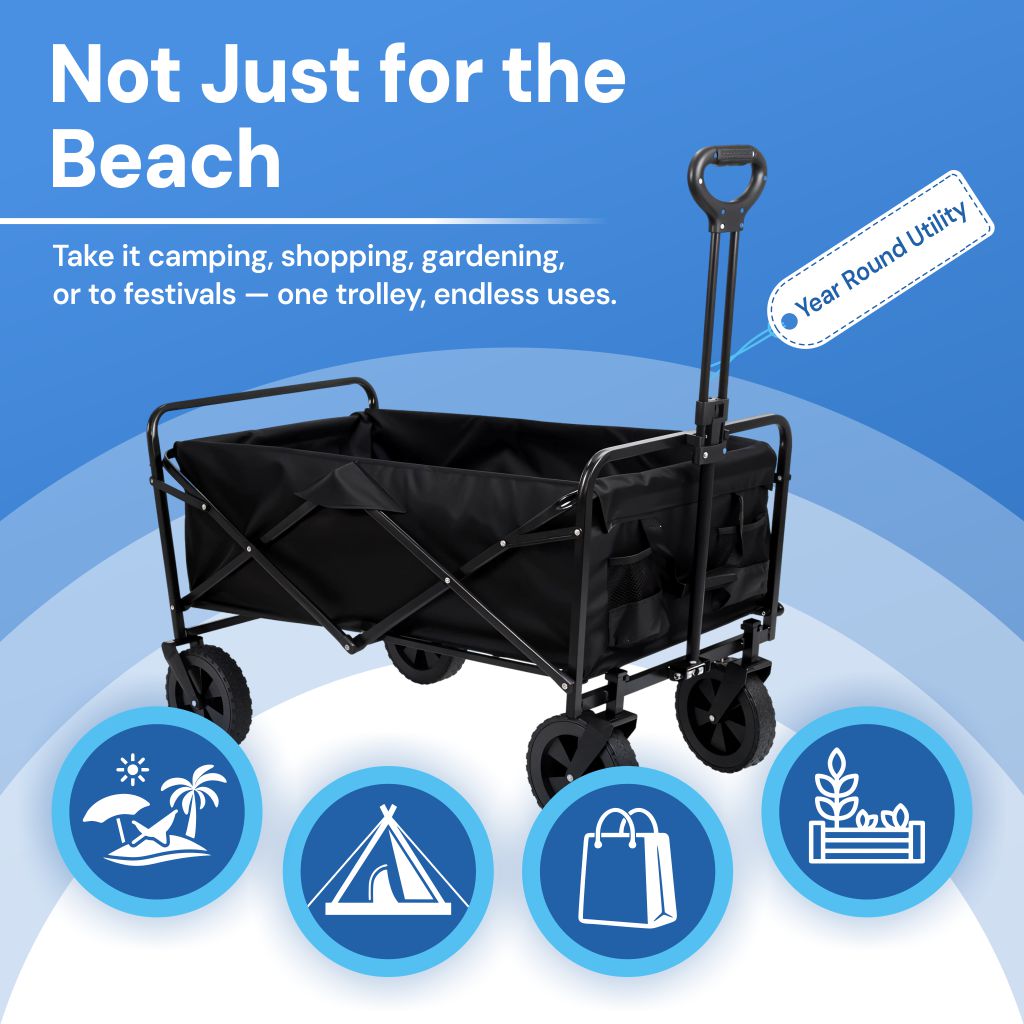 Folding Beach Wagon Trolley