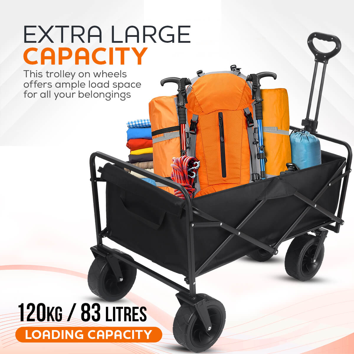 Folding Beach Wagon Trolley