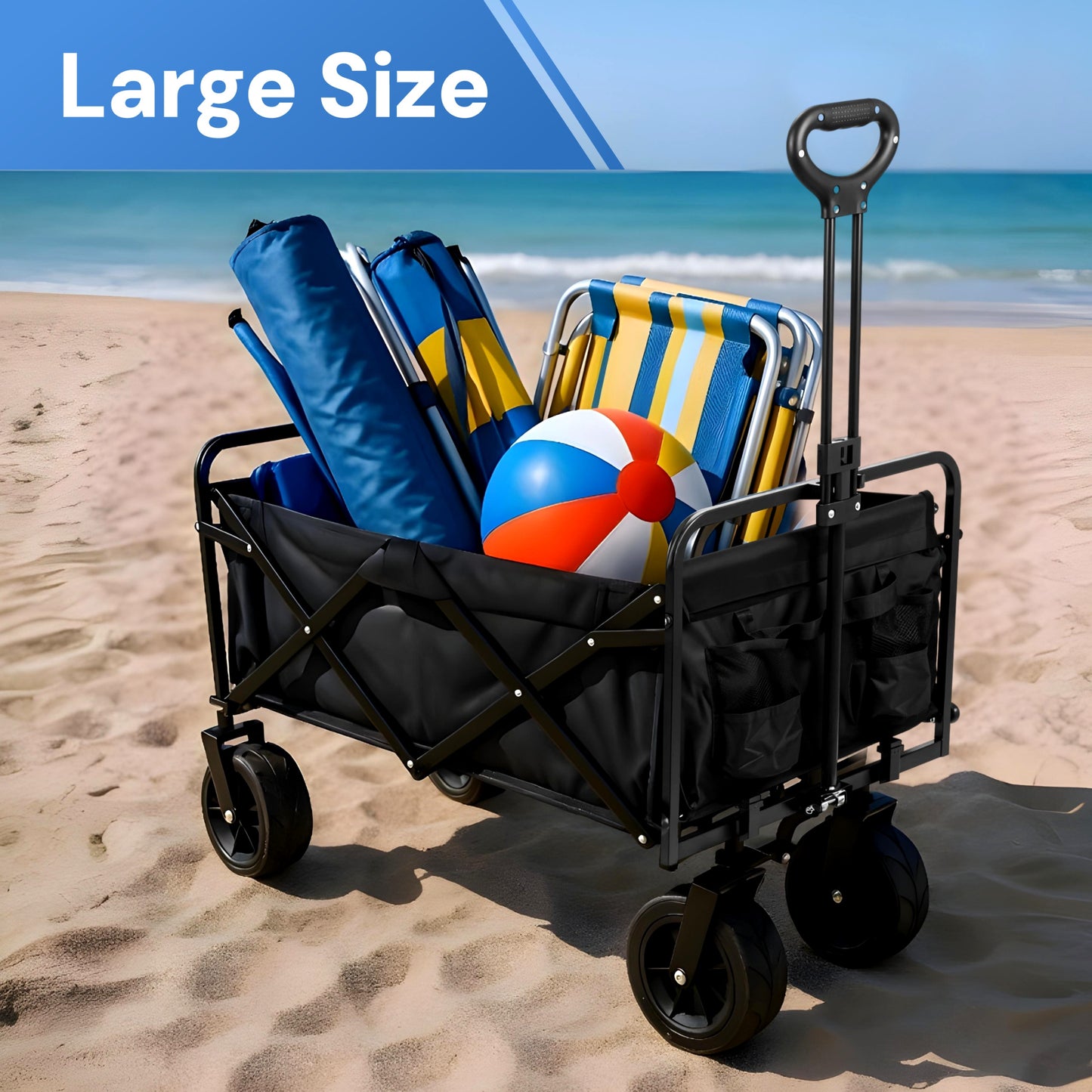 Folding Beach Wagon Trolley